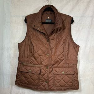 Pendleton Brown Quilted Vest